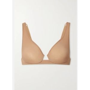 NWT SKIMS Womens Naked Plunge‎ Underwire Bra Size 38B Second Skin Feel In Honey